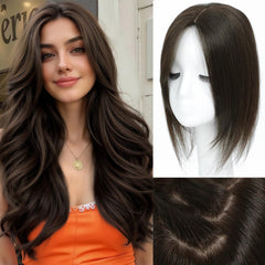 OOPPOO real human hair topper offers natural-looking coverage and seamless blend