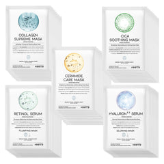 OOTD 50Combo sheet mask hydrates skin with hyaluronic acid for deep moisture.