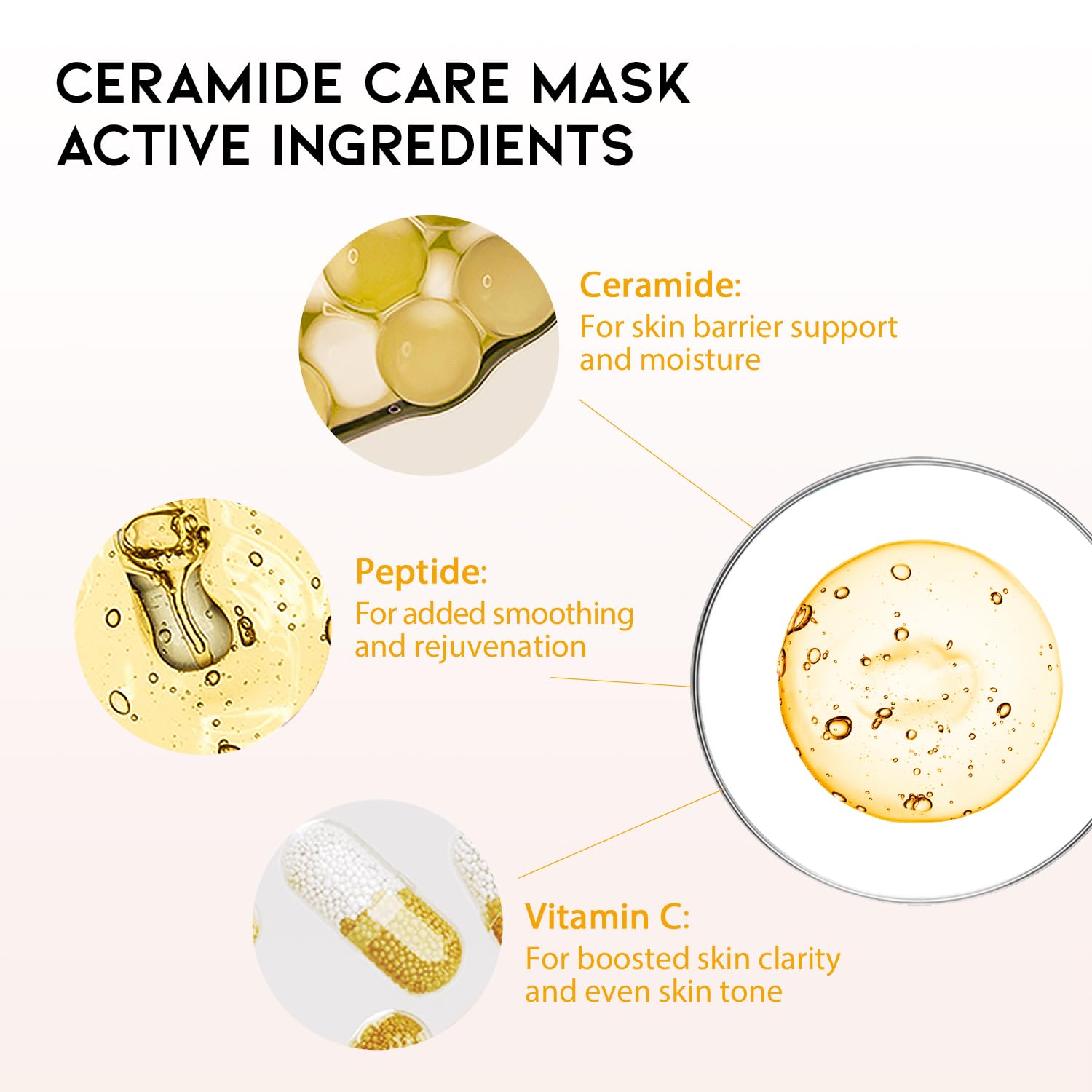 OOTD Ceramide Care Mask close-up with smoothing moisture.