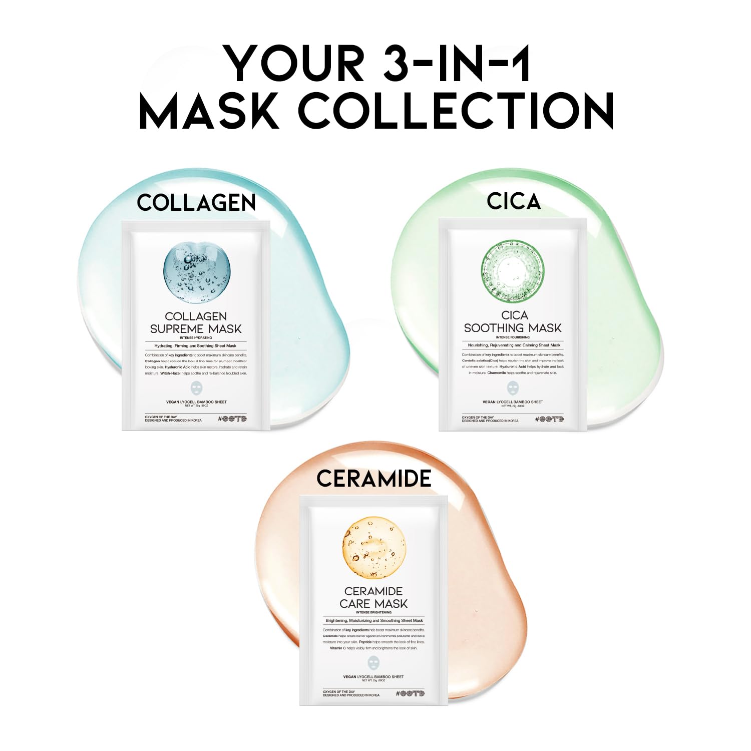 #OOTD Cica Soothing Mask calming closeup for soothed, comfortable skin.