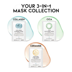 #OOTD Cica Soothing Mask calming closeup for soothed, comfortable skin.
