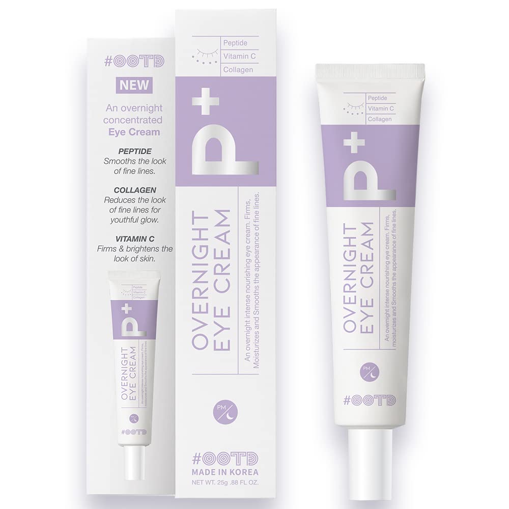 OOTD eye cream jar closeup shows creamy texture for smoothing dark circles