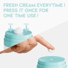 OOTD Peptide Moisturizer Cream closeup swatch showing rich hydration for dry skin