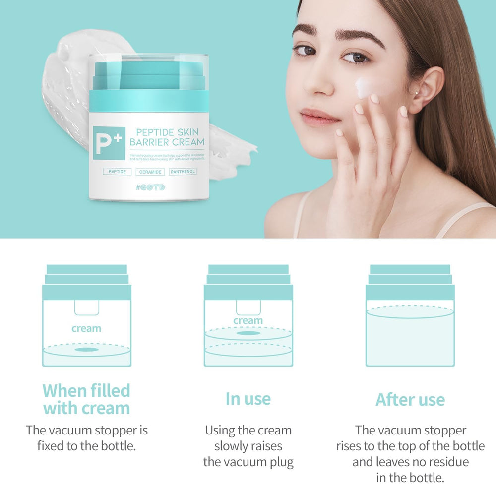 OOTD Peptide Moisturizer Cream ingredient focus on peptides and ceramides for barrier care