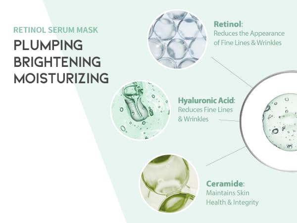 OOTD retinol sheet mask close-up highlights smooth application and potential plumping effect.
