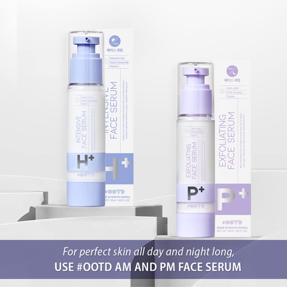 OOTD serum application reveals a silky skin finish