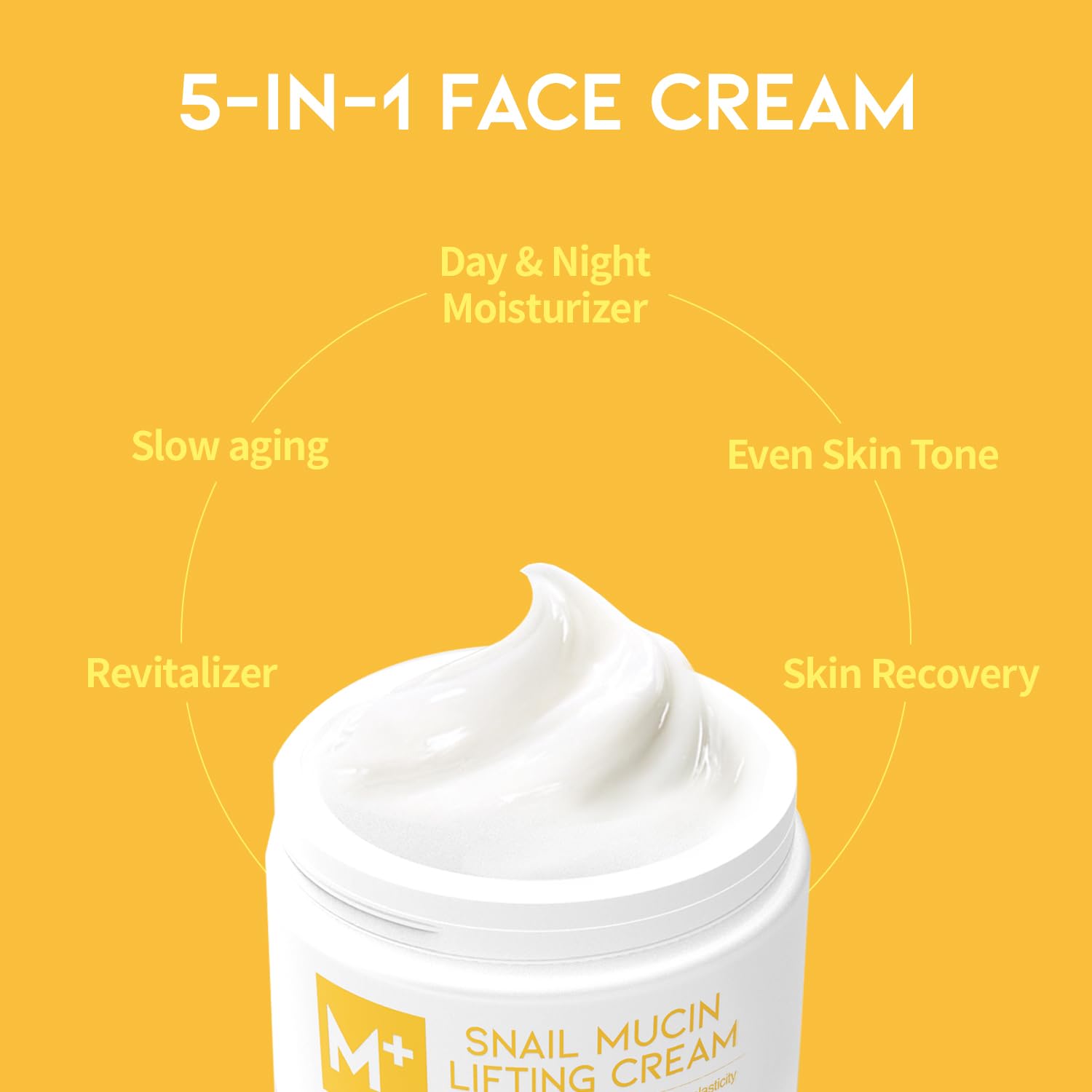 OOTD Snail Mucin Cream application on face and neck for deep hydration.
