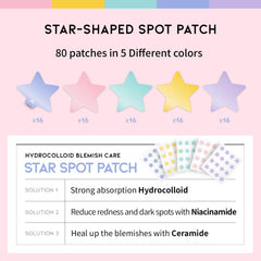ootd star-pimple-patches on-face applied demonstration for day and night use