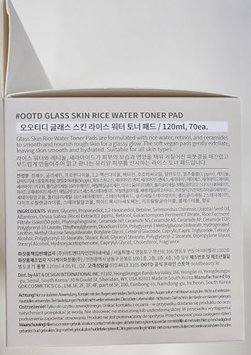 OOTD Toner Pads retinol-ceramides for firmer texture and hydration.