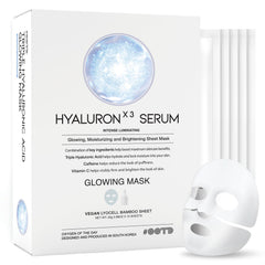 OOTD Triple Hyaluron mask close-up showing hydrating serum texture for plump skin.