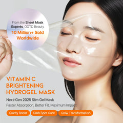 OOTD Vitamin C Collagen Hydrogel Mask sheets-opened ready for your skincare routine.