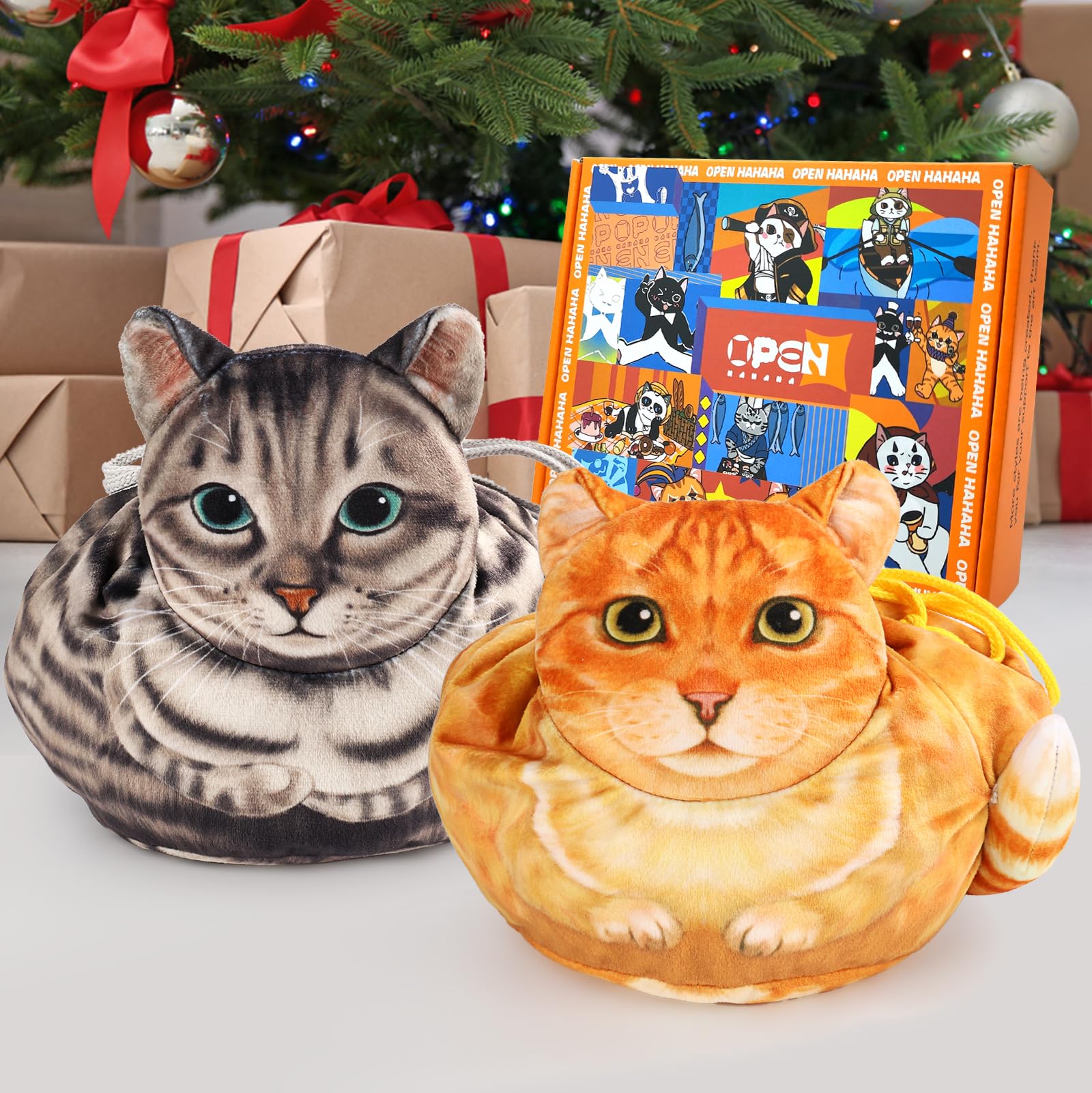 Openhahaha 2-pack gift box ready-to-gift for cat lovers.