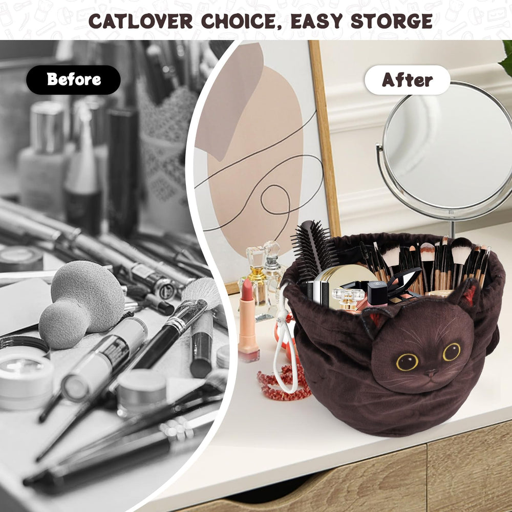 Openhahaha cat gift makeup bag makes a thoughtful present for cat lovers.