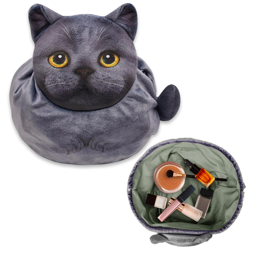 Openhahaha compact storage bag keeps desktops tidy and cosmetics organized.