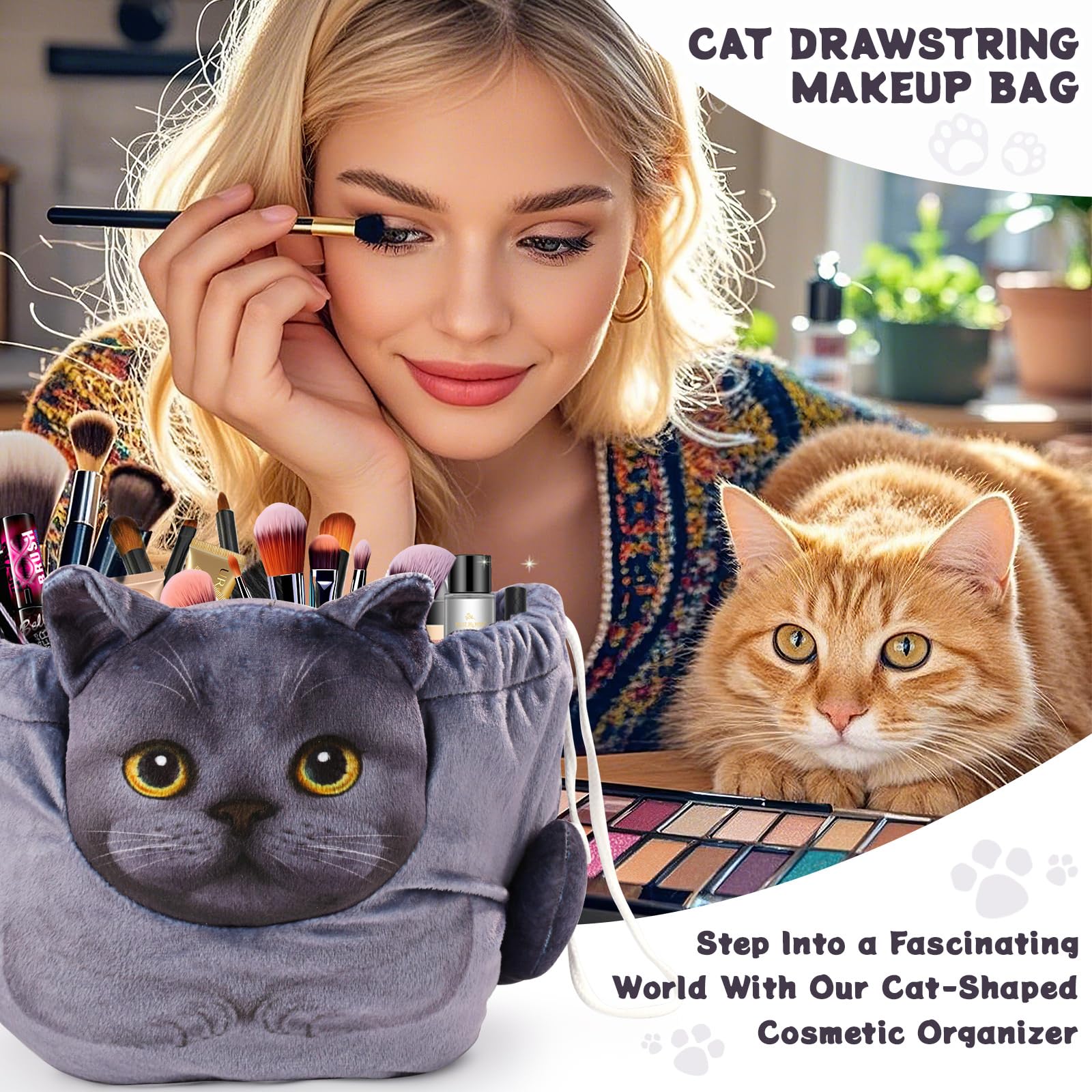 Openhahaha large-capacity travel makeup pouch fits a full cosmetics set on trips.