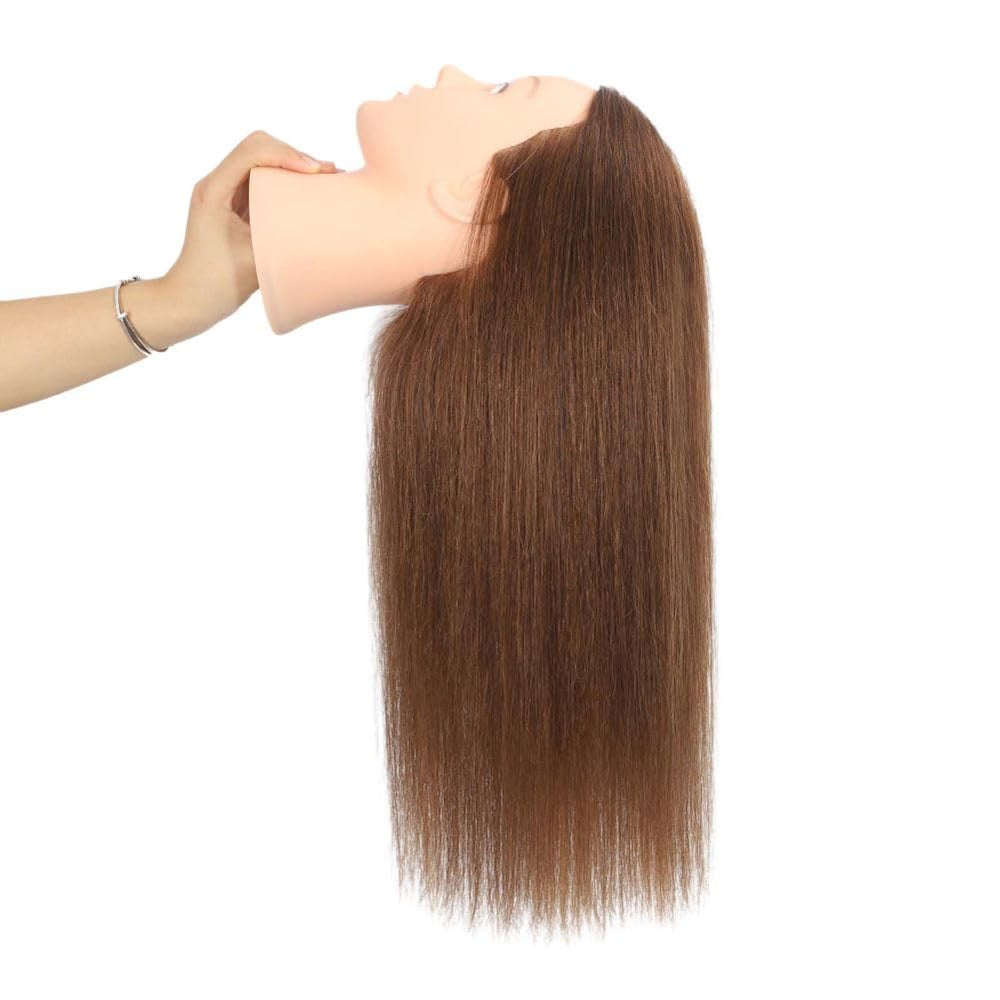 Opini mannequin head includes tools pack to complete styling practice kit.