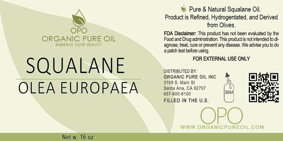 OPO Squalane Oil applied to the face showing quick-absorbing texture.