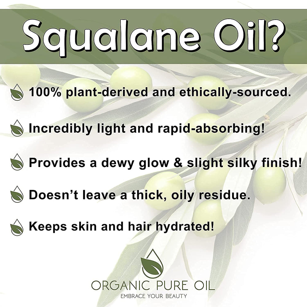 OPO Squalane Oil olive-origin visual signaling plant-based source.