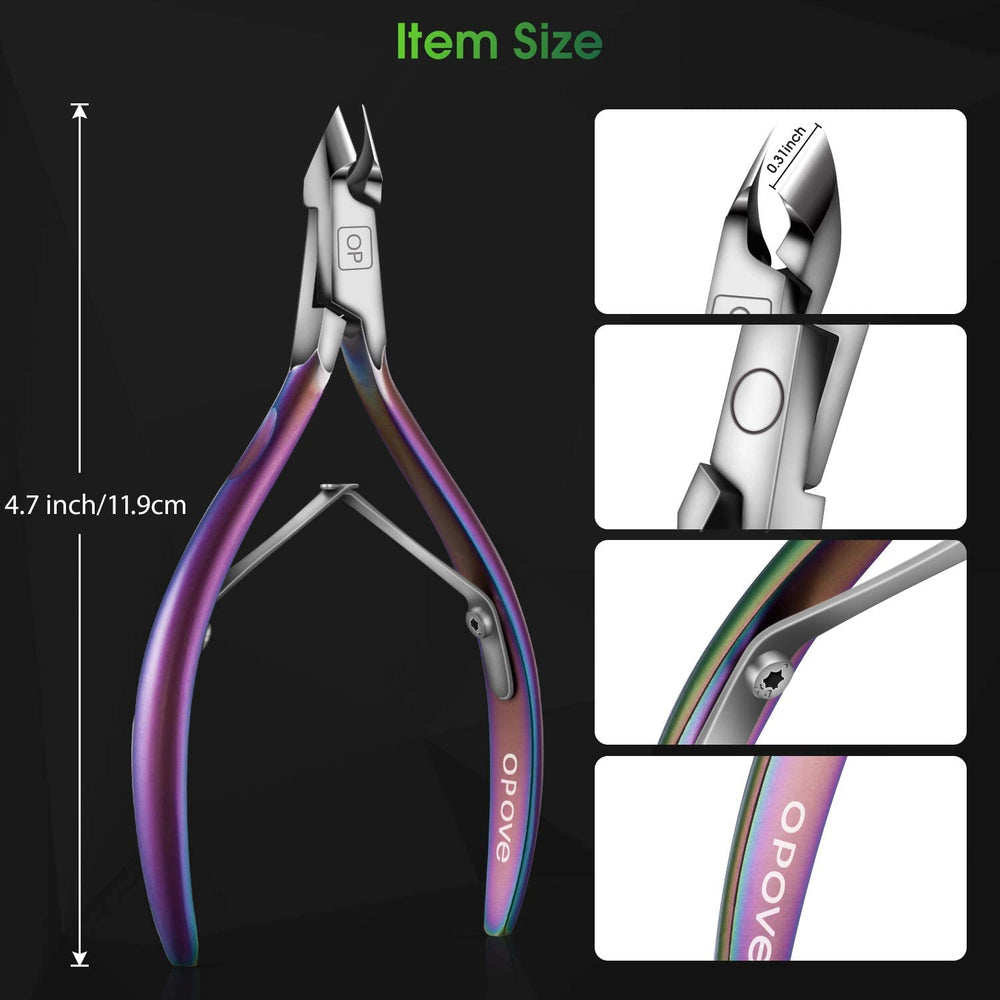 opove x7 3-4 jaw cuticle cutter handmade for precise salon-grade results
