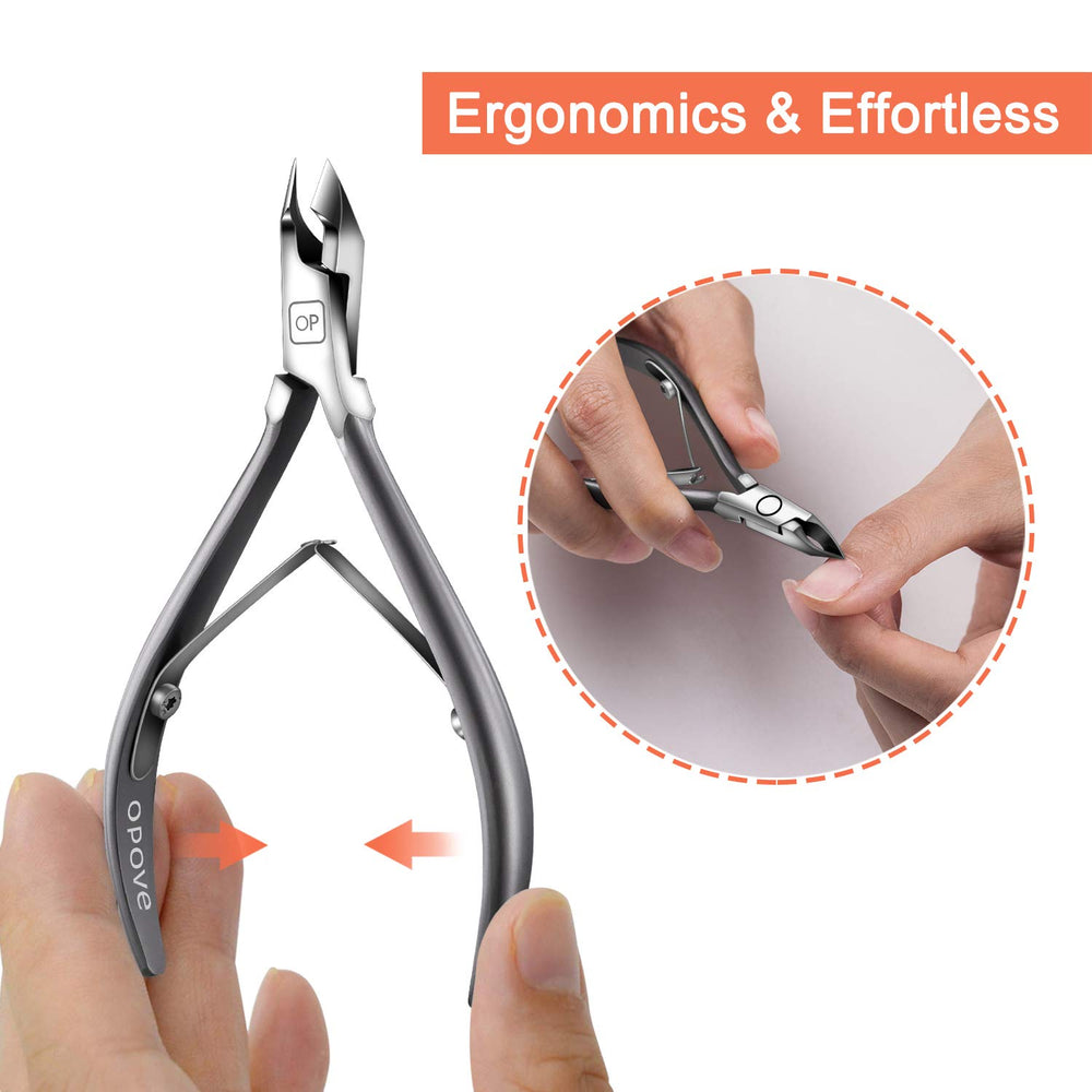 opove X7 mini Space Gray handles provide comfortable grip for precise cuticle work