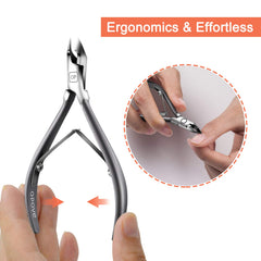 opove X7 mini Space Gray handles provide comfortable grip for precise cuticle work