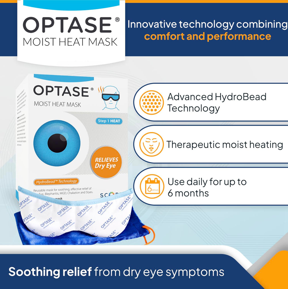 Optase HydroBead technology close-up highlights moisture-absorbing beads for sustained heat.