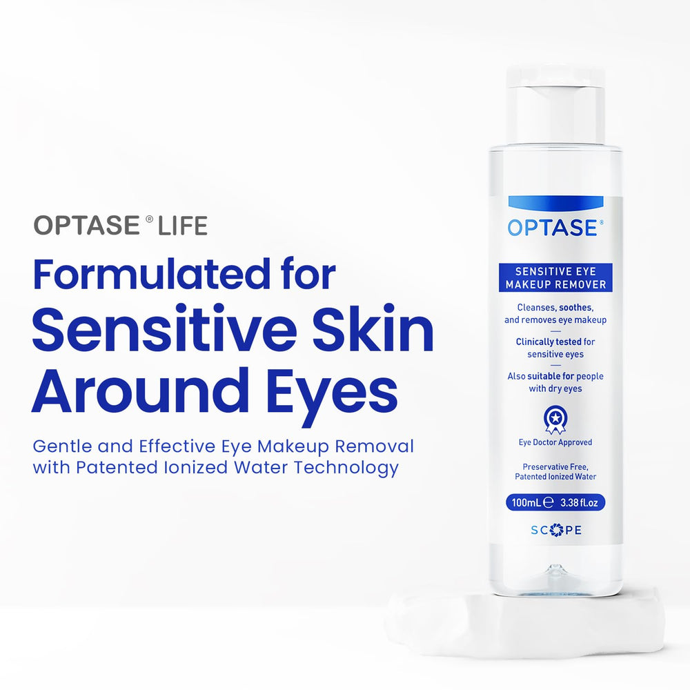 Optase Life hyaluronic-acid formula bottle highlights hydrating benefits