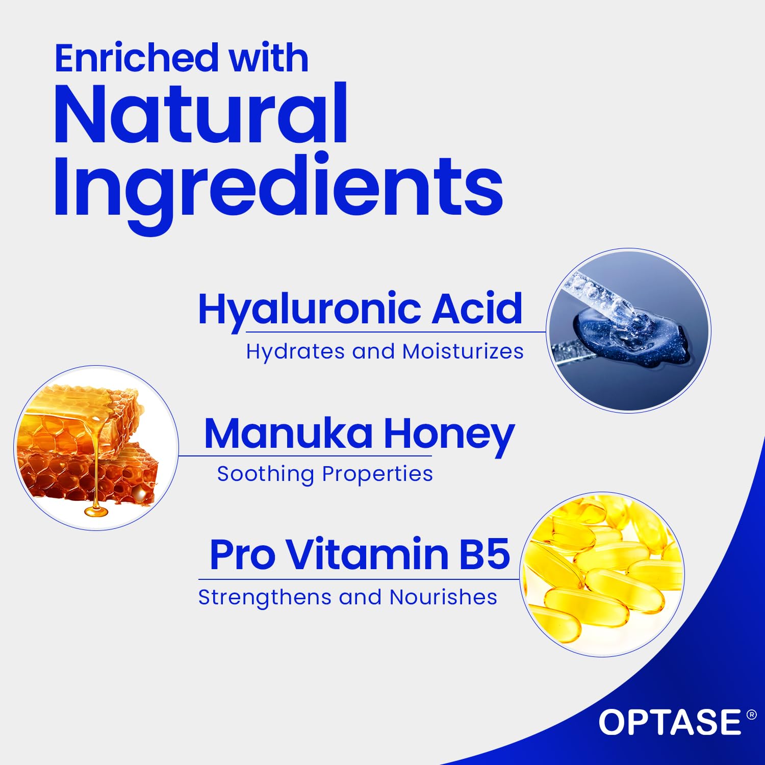 Optase Life no-rinse cotton pad application demonstrates easy cleansing