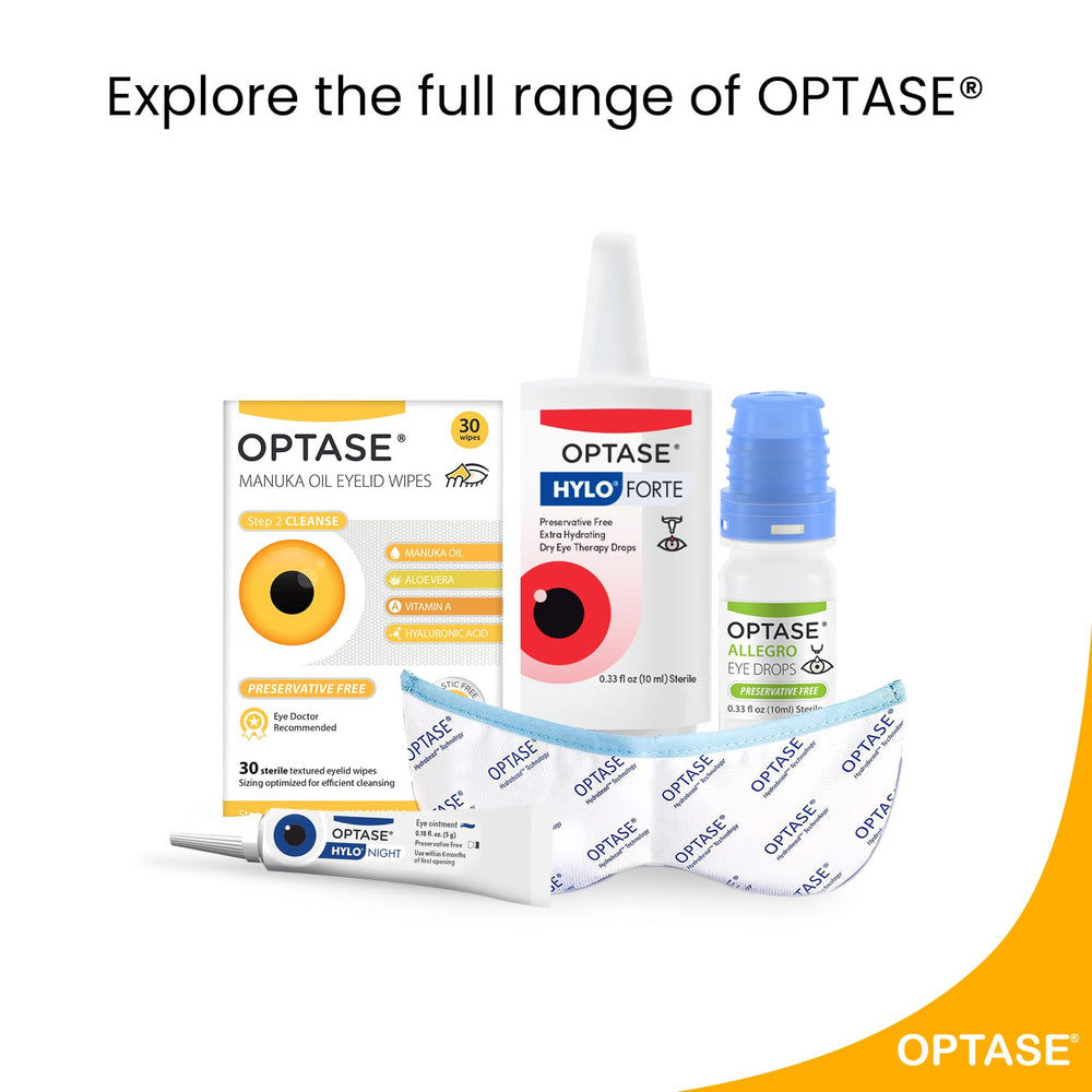 Optase Manuka Oil Eyelid Wipes facial and eyelid cleaning use-case.