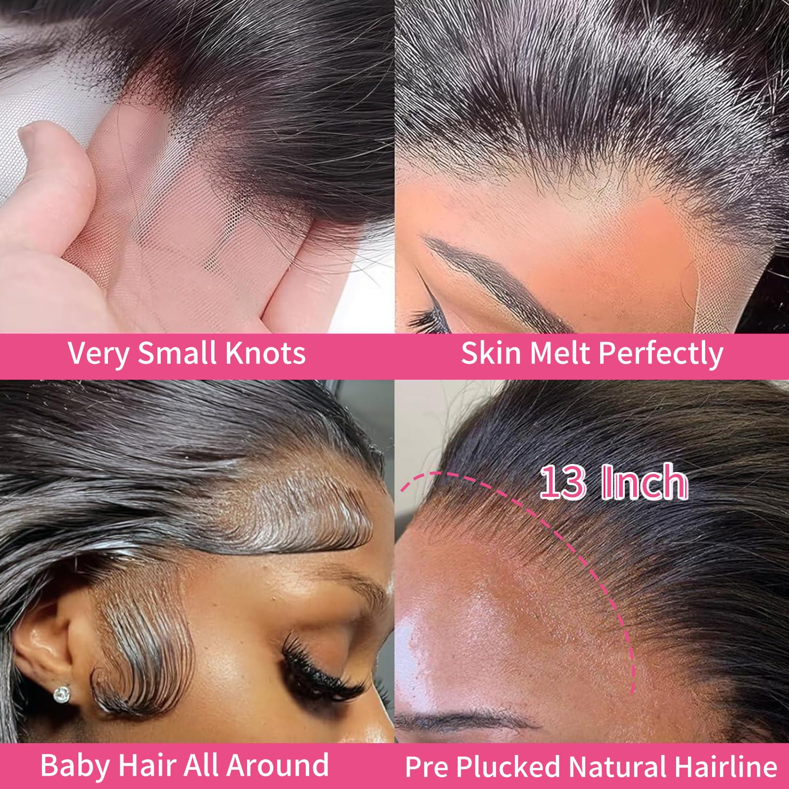 optenpg 13x6 hd lace-front construction highlights seamless parting options