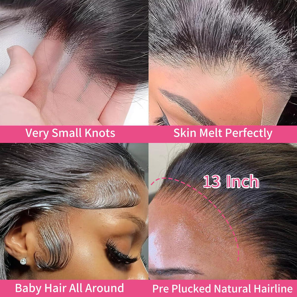 optenpg 13x6 hd lace-front construction highlights seamless parting options