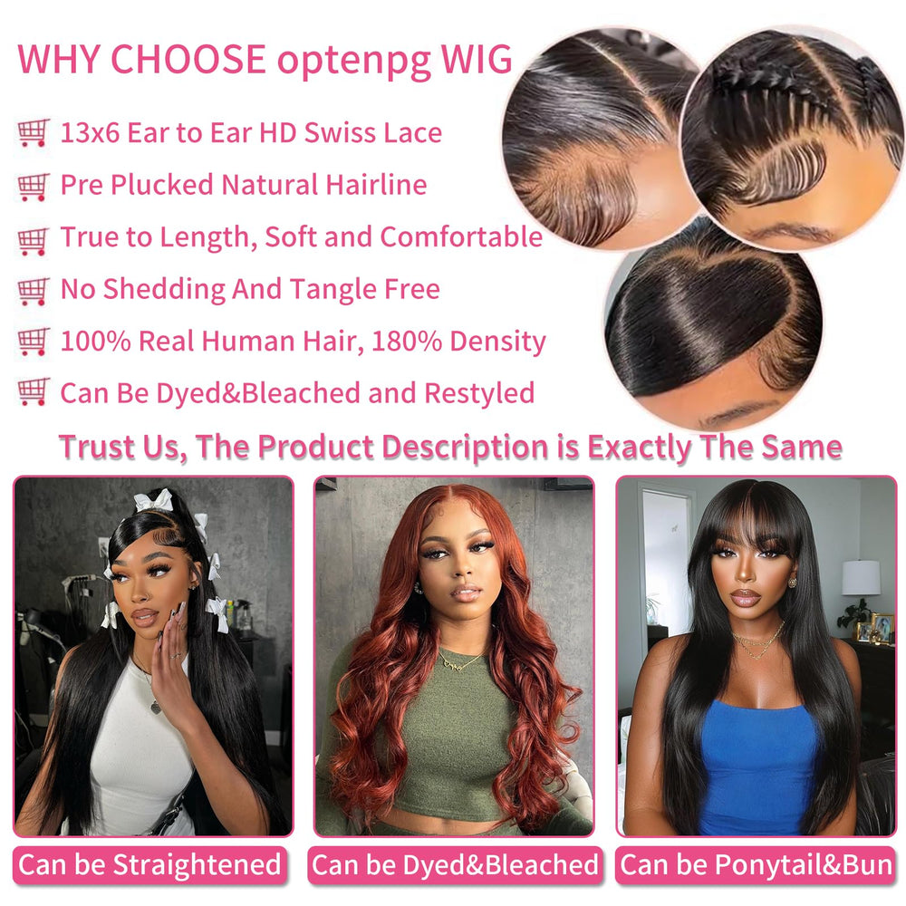 optenpg dyed bleached friendly wig designed for versatile coloring and styling