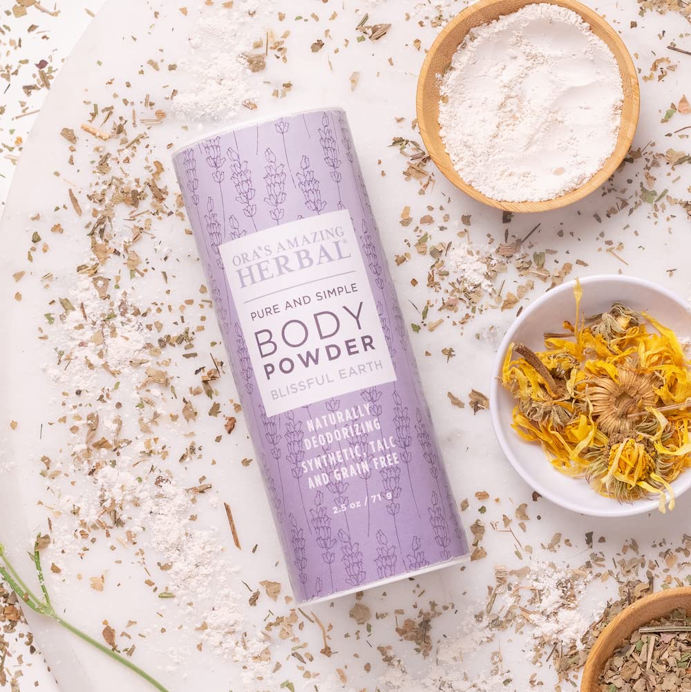Blissful Earth powder for after waxing applications and comfortable skin.