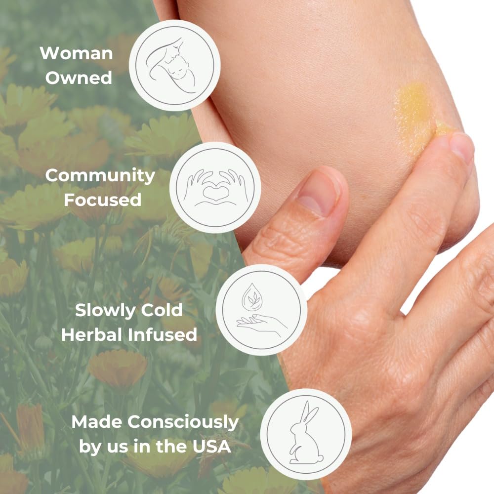 Ora's Amazing Herbal Tattoo Salve cruelty-free claim in product shot.