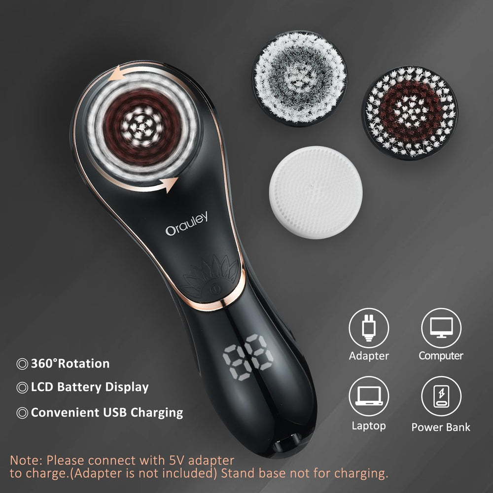Orauley IPX-7 waterproof design in action for shower use.
