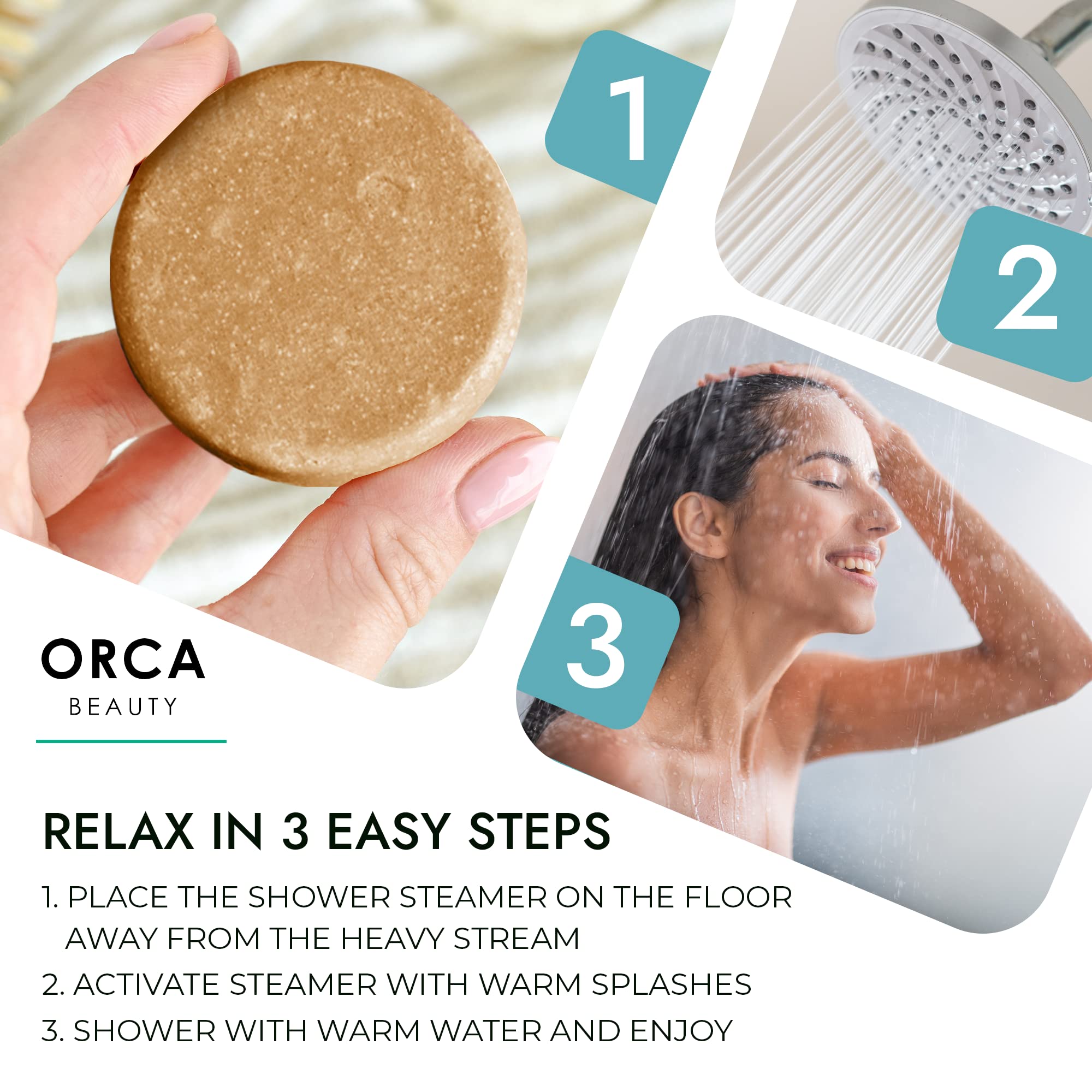 Orca Beauty bergamot steamers close up, mood uplifting fragrance for a fresh start