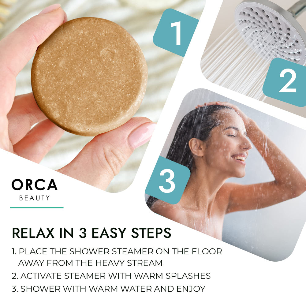 Orca Beauty bergamot steamers close up, mood uplifting fragrance for a fresh start