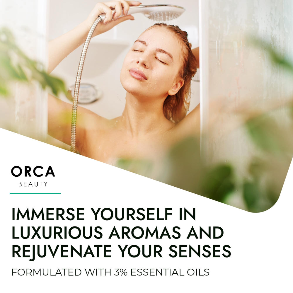 Orca Beauty Coffee Peppermint shower steamer energizes mornings with a menthol lift