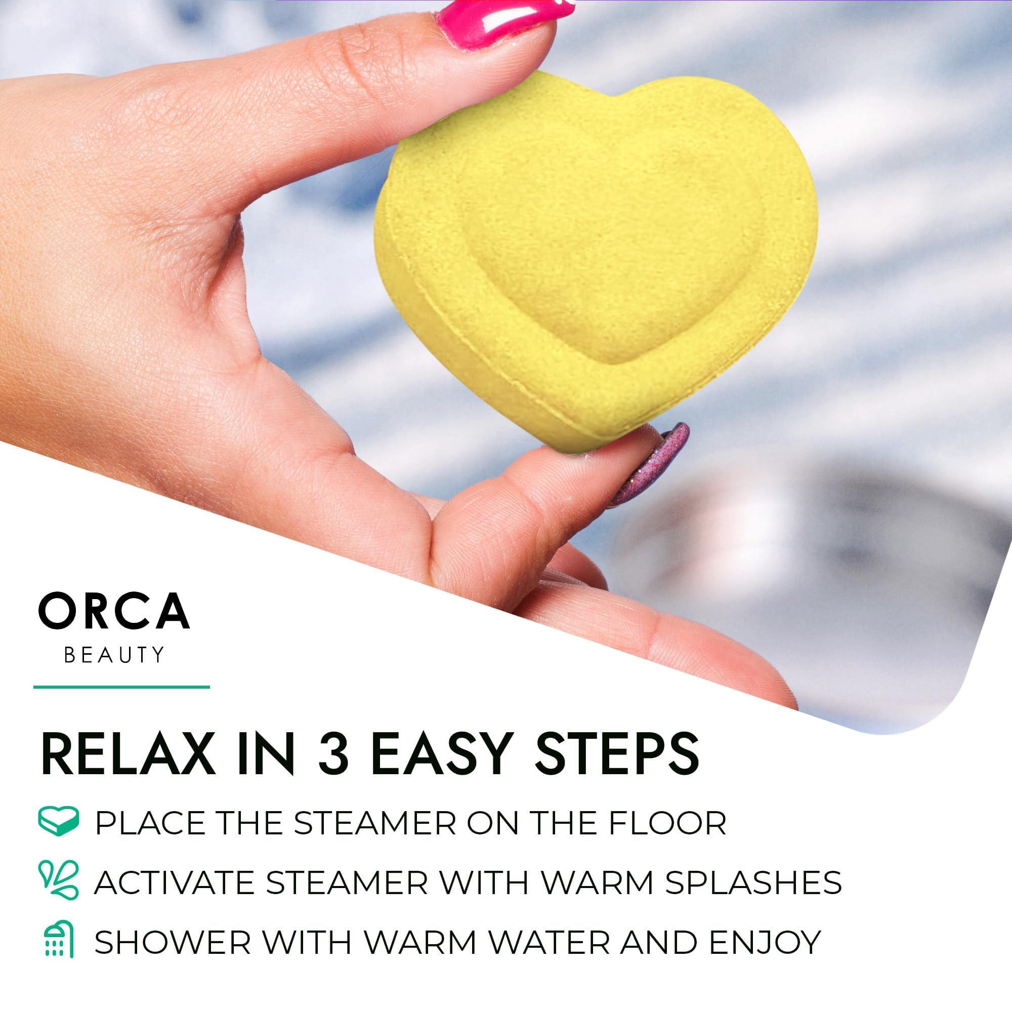 Orca Beauty Eucalyptus shower steamer delivers refreshing aroma for pampering gifts or stocking stuffers