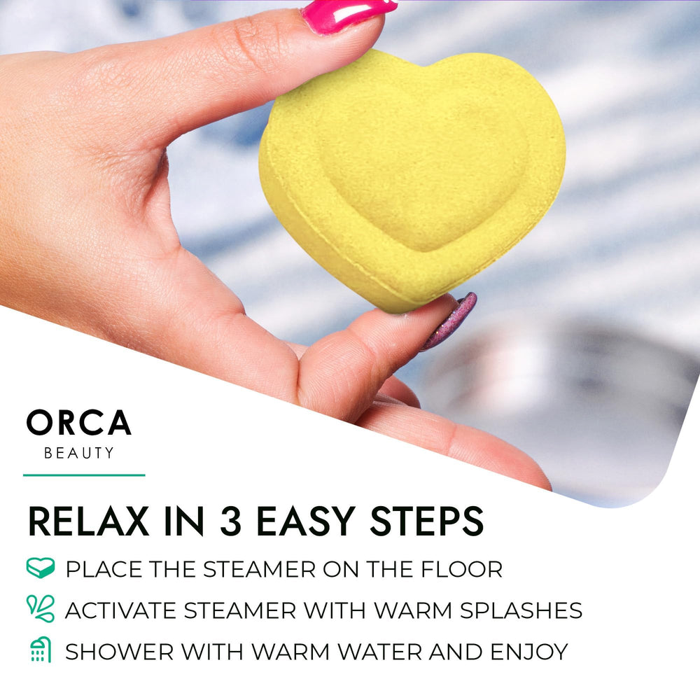 Orca Beauty Eucalyptus shower steamer delivers refreshing aroma for pampering gifts or stocking stuffers