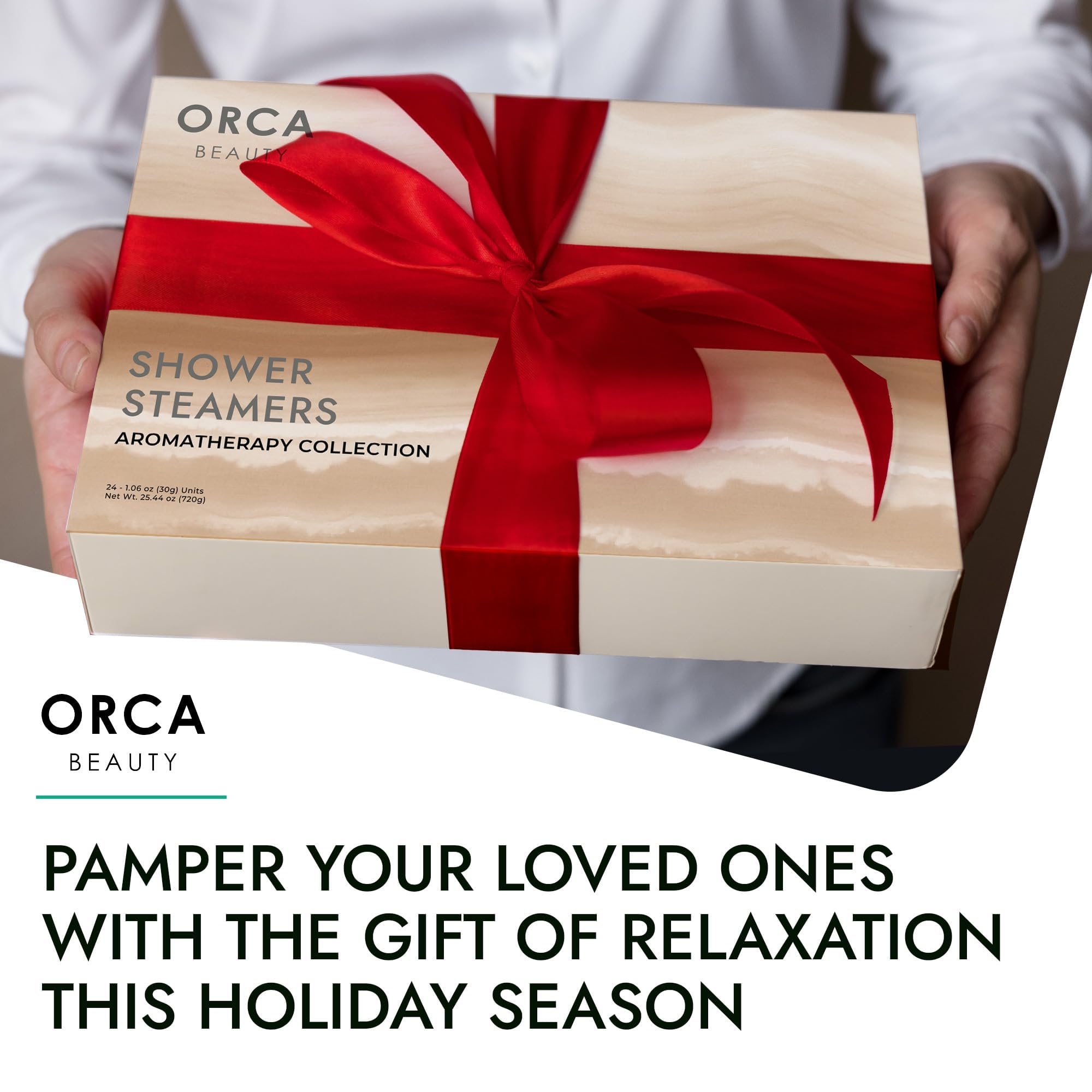 Orca Beauty Lavender shower steamer helps invite calm focus and restful sleep preparation
