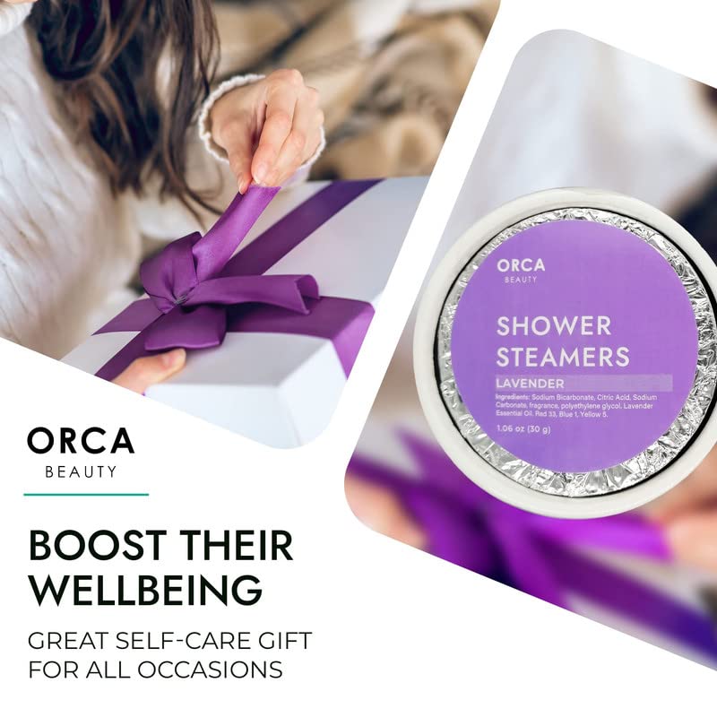Orca Beauty peppermint-eucalyptus steamers in-use image suggest refreshing, invigorating morning ritual.