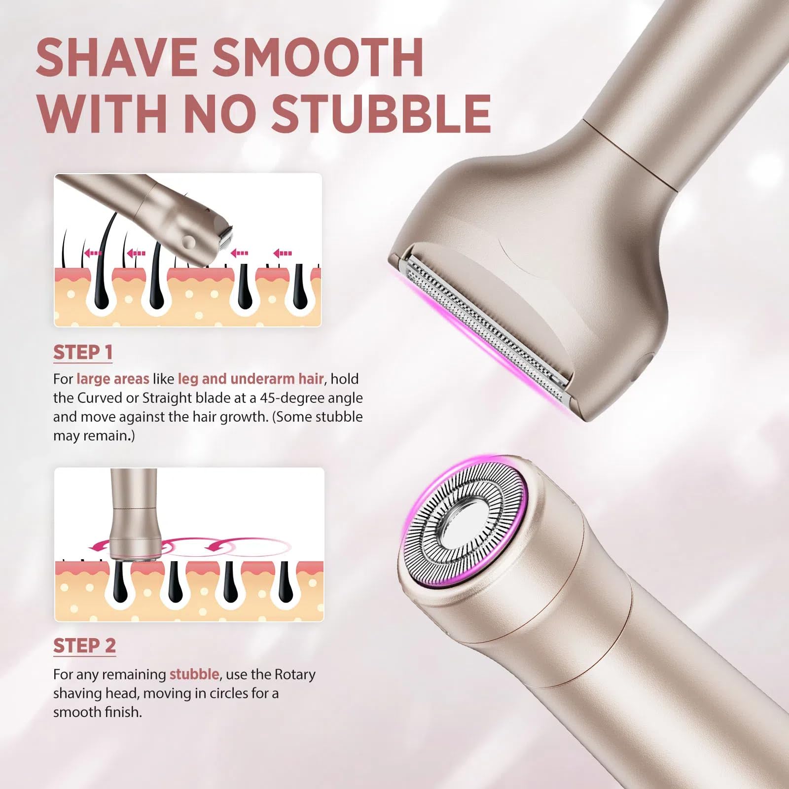 Orchrose compact waterproof design supports travel and on-bathroom use.