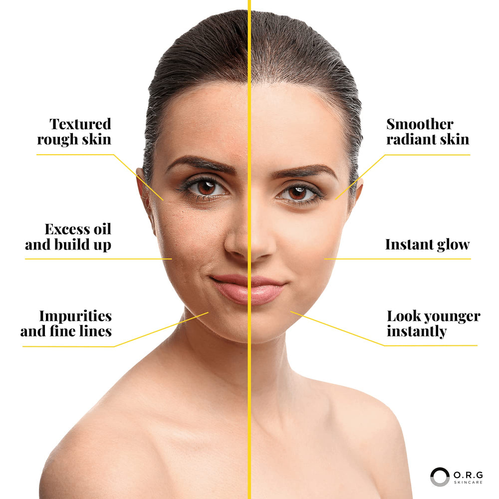 ORG Skincare mugwort extract closeup implies soothing botanical care