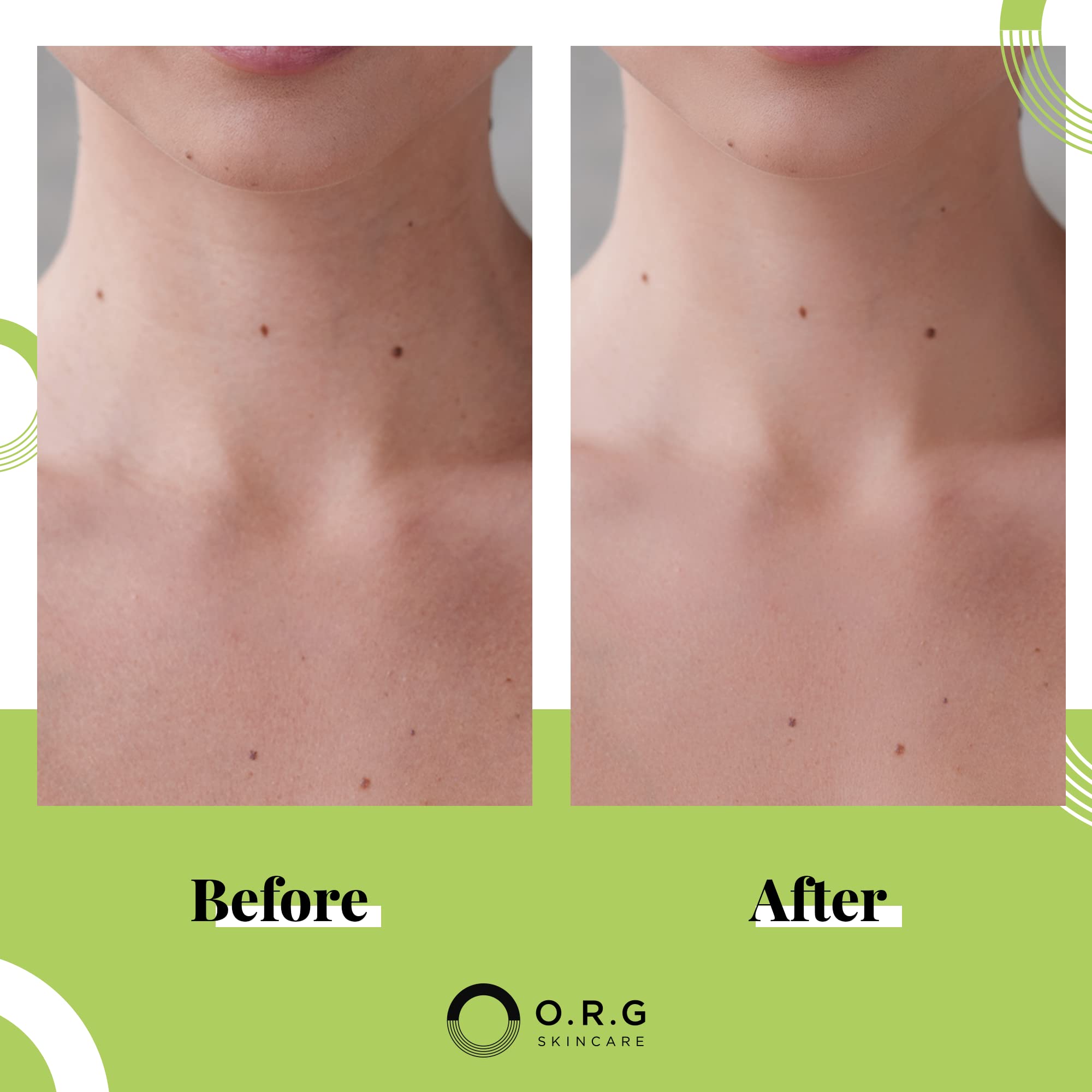 ORG Skincare body scrub application hand illustrates smooth prep for shaving or mani-pedi.