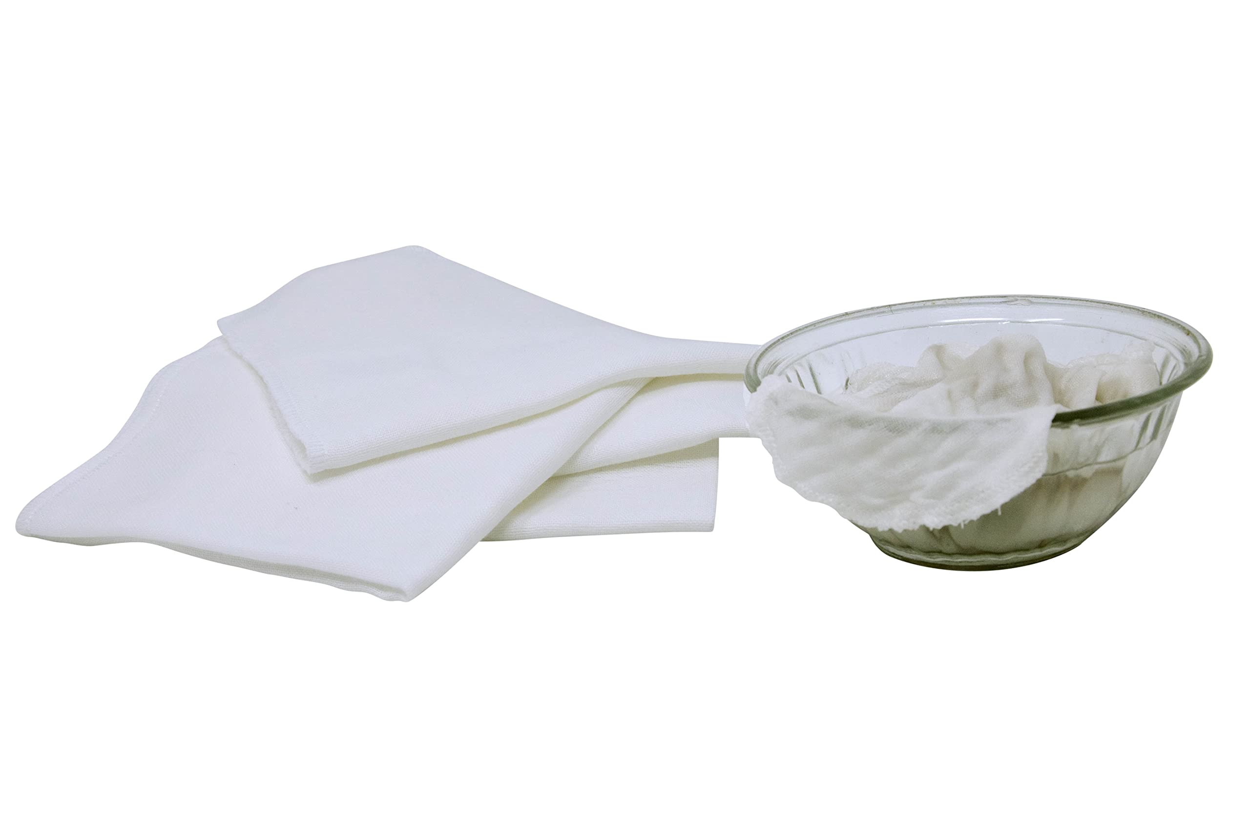 Organic Cotton Mart set-11x11 cloths features durable edging for long-term use.