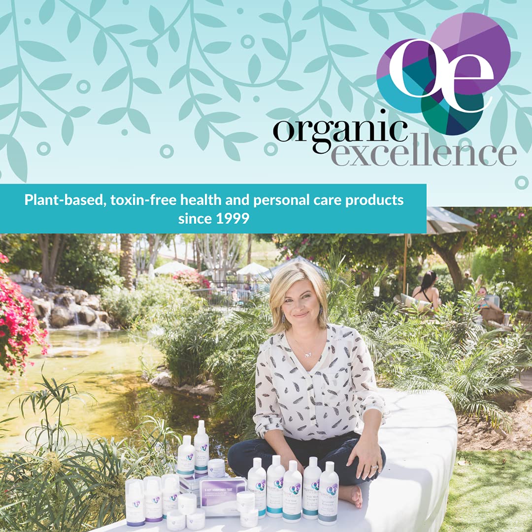 Organic Excellence Simply Unscented Shampoo packaging, proudly made in USA.