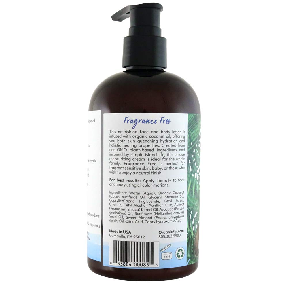 Coco Fiji face moisturizer application showing creamy texture