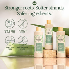 Organic Jaguar conditioner hair wet strands ready for detangling and styling