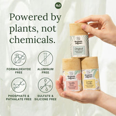 Organic Jaguar deodorant stick application closeup showing creamy texture for sensitive skin.